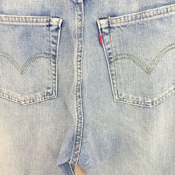 Levi's 701 Jeans Womens 26 Selvedge Big Hidden Rivets Light Wash Denim - Picture 6 of 16